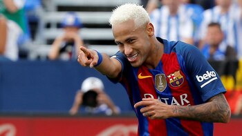 El brasileño Neymar lleva tres