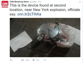 El paquete sospechoso sería una