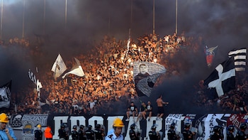 Los hinchas del Partizan en