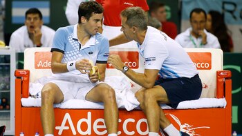 Guido Pella quiso pero no