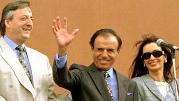 Carlos Menem cuando era Presidente,