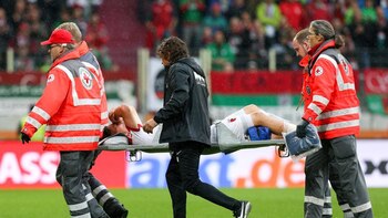 El jugador fue trasladado rápidamente