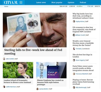 City A.M sólo publica noticias