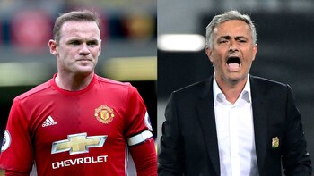 Wayne Rooney y José Mourinho