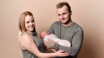 Kayley y Kieran Bettany, junto