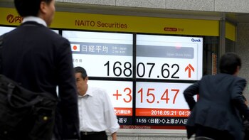 La bolsa de Tokio, en