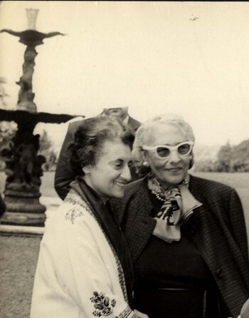 Indira Gandhi con Victoria Ocampo