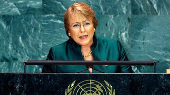 Michelle Bachelet en la ONU
