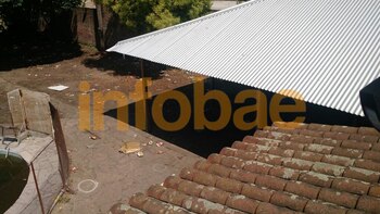 El quincho, donde habría estallado