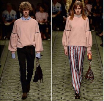 Un sweater de mangas acampandas