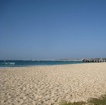 Una playa en Sal Island,