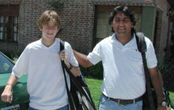 Junto a Marcelo “El Negro” Gómez, uno de sus primeros entrenadores