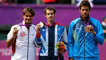 Compartió el podio de Londres 2012 junto a Andy Murray y Roger Federer
