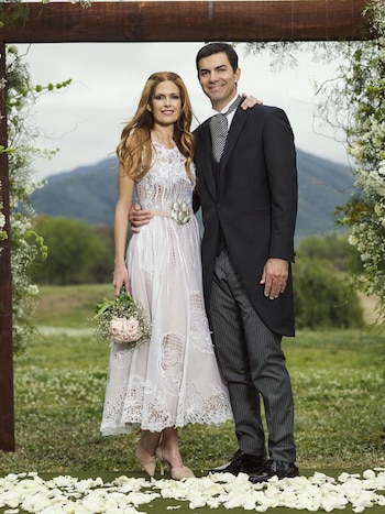 Isabel Macedo lució un vestido