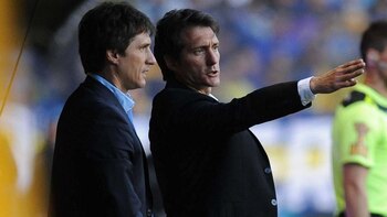 Guillermo Barros Schelotto, junto a