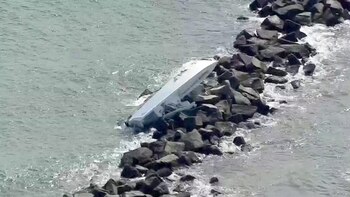 Así quedó la embarcación el