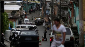 Entrada del Morro de Santo Amaro, donde se desarrolló uno de los operativos policiales de estas últimas semanas para dar con “Fat Family”