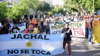 Los manifestantes de la ONG