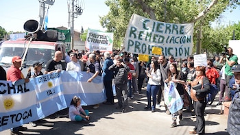 Llegaron de Jáchal caminando a San Juan capital (Télam)