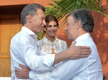 Mauricio Macri viajó a Colombia