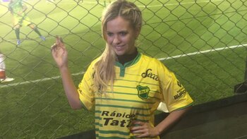 Alejandra Maglietti presenció el encuentro