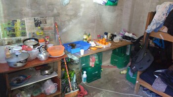 Una de las habitaciones donde