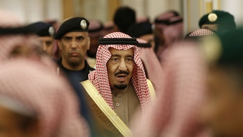 El rey de Arabia Saudita,