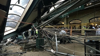 Así quedó la estación de