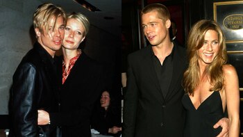 Brad Pitt con sus parejas