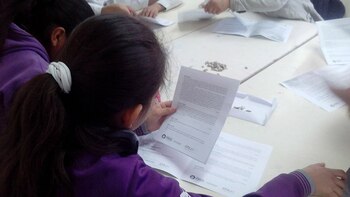 Una alumna de la Escuela