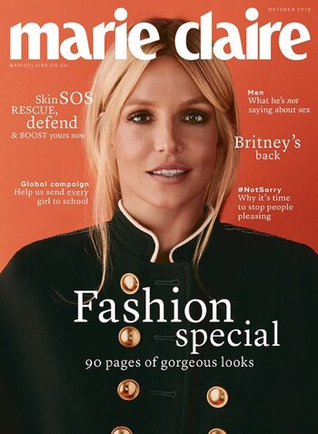 Britney Spears es tapa de la última entrega de la revista Marie Claire edición US