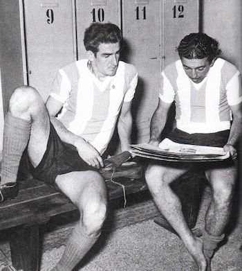 Varacka junto a Ángel Labruna