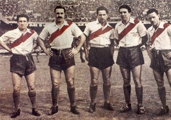 La delantera de River que