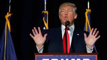 El candidato republicano Donald Trump