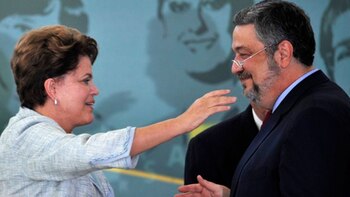 Dilma Rousseff y Antonio Palocci,