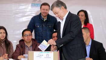 Juan Manuel Santos, el día