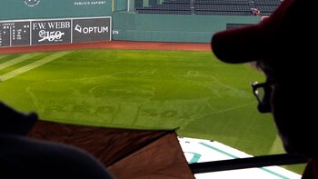 En el césped se dibujó