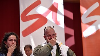 Quienes apoyaban el “Sí” no ocultaron su tristeza (Reuters)