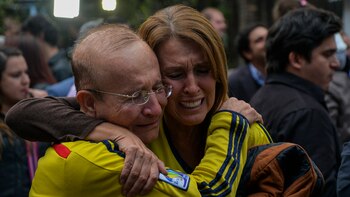 Este llanto es de alegría por el triunfo del “No” (AFP)