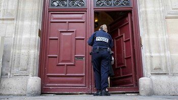 La policía gala en el