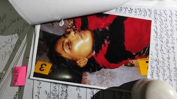 La imagen de Tasleem asesinada.