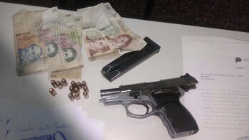 Parte de lo secuestrado a