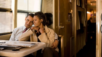 Junto a su marido, Barack