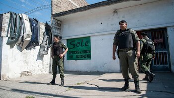 Efectivos de Gendarmería desplegados en