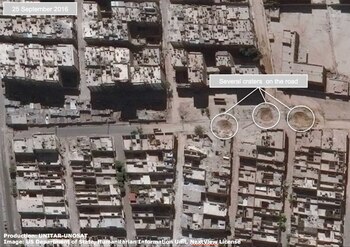 Una semana después, tres cráteres