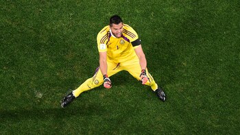 Sergio Romero es el arquero argentino con más presencias en la Selección (Getty)
