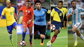 Neymar, Alexis, Suárez, Valencia e