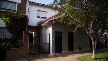 El frente de la casa