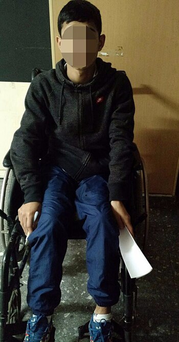 “G.”, tras ser detenido.