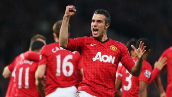 Así celebró Robin Van Parsie